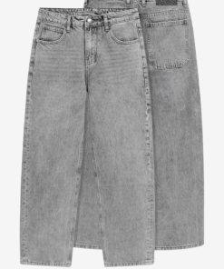 Quần Jean Nam Grey Form Baggy